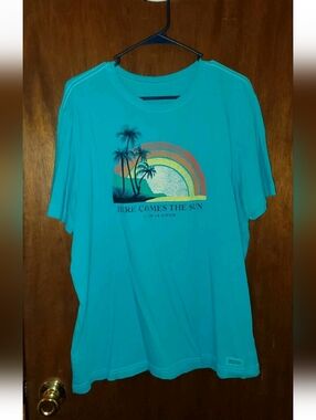 Life Is Good Here Comes The Sun T Shirt Sz Large